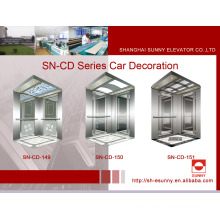 Cabina de ascensor con marco de acero inoxidable (SN-CD-149)